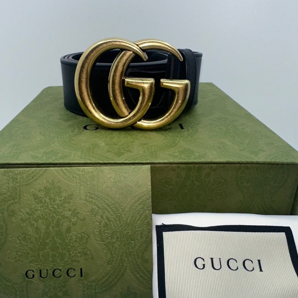 Gucci Black Marmont Size 85 - Picture 2 of 5